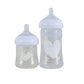 Miyocar Lovely Luxurious Custom Baby Pacifiers and Baby Bottle Set with Name for Boy and Girl,0-6 Months Baby Shower