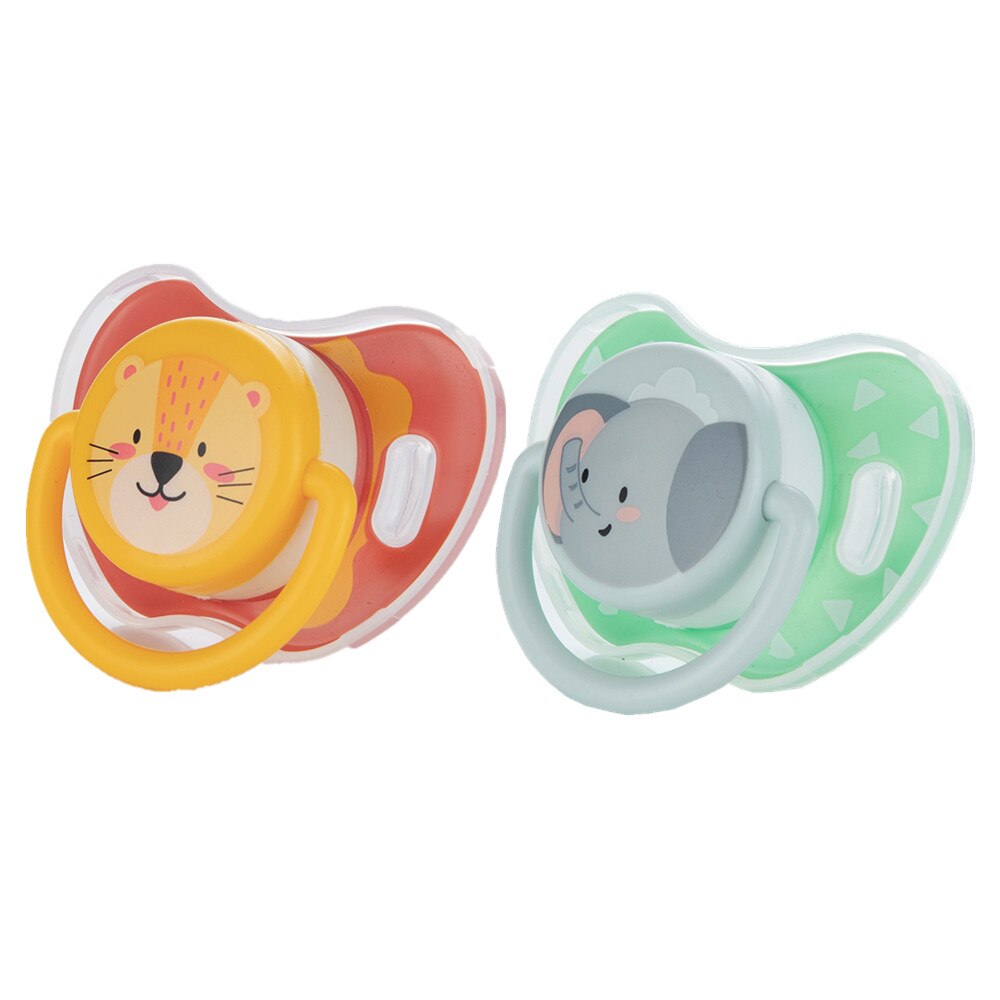 Miyocar Lovely Baby Pacifiers Bring Replacement Nipple (2 Pcs) Includes 6 Different Sized Silicone Teat for Boy Girl all size